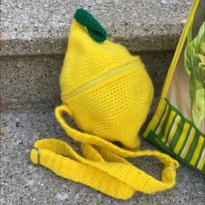 Crochet lemon bag